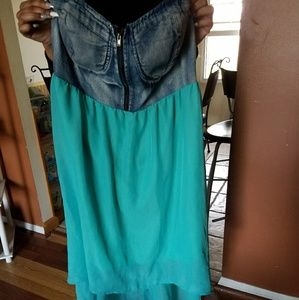 Brand New High-low Summer Strapless Dress